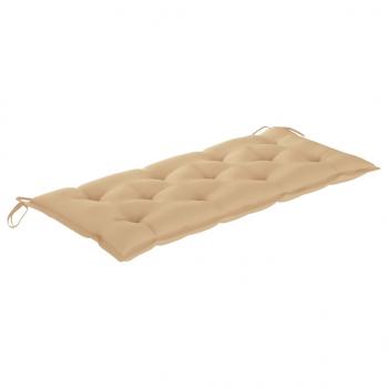 Gartenbank-Auflage Beige 120x50x7 cm Oxford-Gewebe