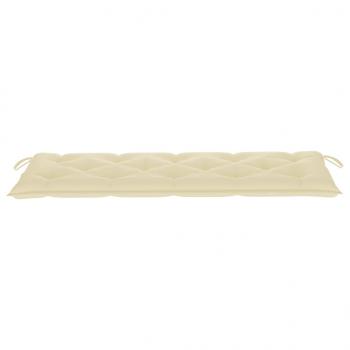 Gartenbank-Auflage Cremeweiß 150x50x7 cm Oxford-Gewebe