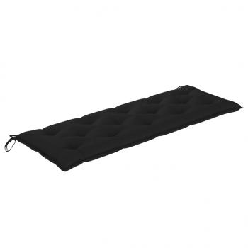 Gartenbank-Auflage Schwarz 150x50x7 cm Oxford-Gewebe