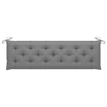 Gartenbank-Auflage Grau 180x50x7 cm Oxford-Gewebe