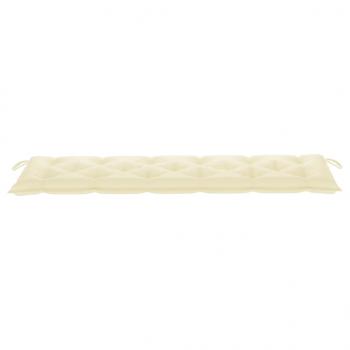 Gartenbank-Auflage Cremeweiß 180x50x7 cm Oxford-Gewebe