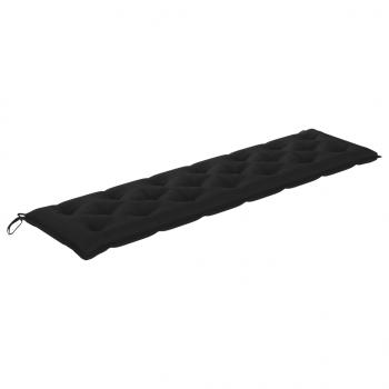 ARDEBO.de - Gartenbank-Auflage Schwarz 200x50x7 cm Oxford-Gewebe