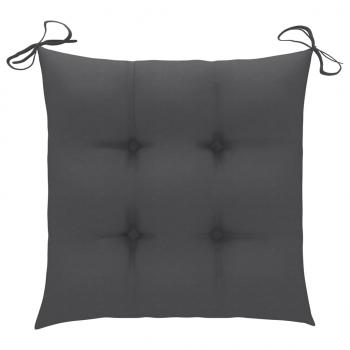 Stuhlkissen 6 Stk. Anthrazit 40x40x7 cm Oxford-Gewebe
