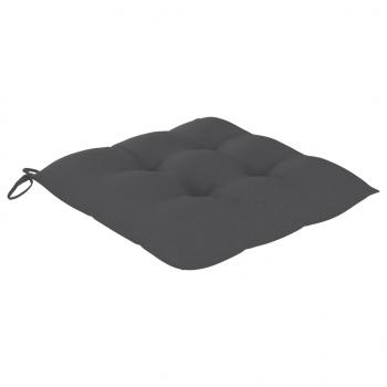 Stuhlkissen 6 Stk. Anthrazit 40x40x7 cm Oxford-Gewebe