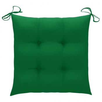 Stuhlkissen 2 Stk. Grün 40x40x7 cm Oxford-Gewebe