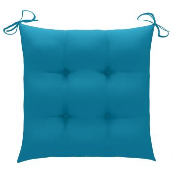 ARDEBO.de - Stuhlkissen 2 Stk. Hellblau 50x50x7 cm Oxford-Gewebe