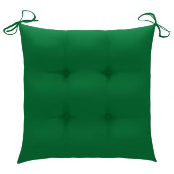 Stuhlkissen 4 Stk. Grün 50x50x7 cm Oxford-Gewebe