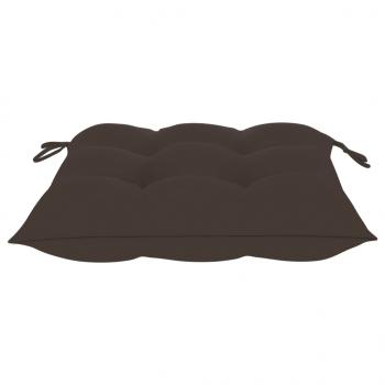 Stuhlkissen 4 Stk. Taupe 50x50x7 cm Oxford-Gewebe