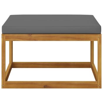 4-tlg. Garten-Lounge-Set mit Auflagen Massivholz Akazie