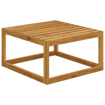 4-tlg. Garten-Lounge-Set mit Auflagen Creme Massivholz Akazie