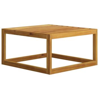 4-tlg. Garten-Lounge-Set mit Auflagen Creme Massivholz Akazie