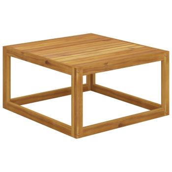 4-tlg. Garten-Lounge-Set mit Auflagen Creme Massivholz Akazie