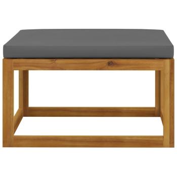4-tlg. Garten-Lounge-Set mit Auflagen Massivholz Akazie