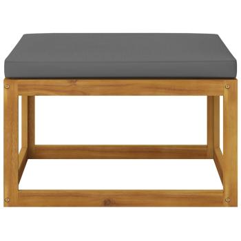 4-tlg. Garten-Lounge-Set mit Auflagen Massivholz Akazie