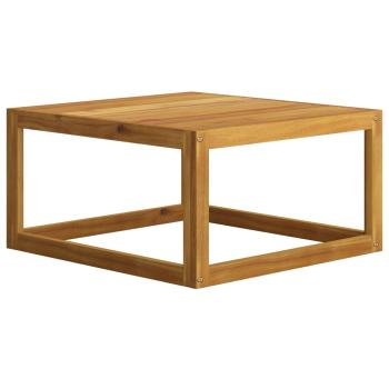 7-tlg. Garten-Lounge-Set mit Auflagen Creme Massivholz Akazie