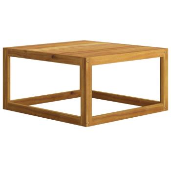 7-tlg. Garten-Lounge-Set mit Auflagen Creme Massivholz Akazie