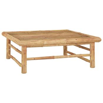 4-tlg. Garten-Lounge-Set mit Dunkelgrauen Kissen Bambus