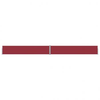 Ausziehbare Seitenmarkise 140x1200 cm Rot
