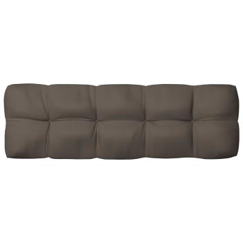 Palettenkissen 3-tlg. Taupe Stoff