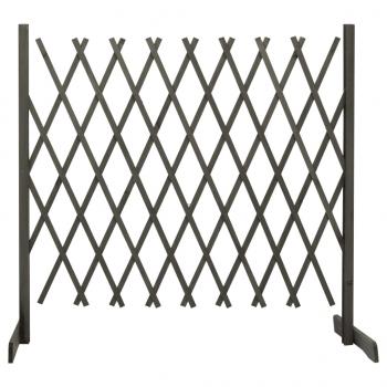 ARDEBO.de - Garten-Rankzaun Grau 180x100 cm Massivholz Tanne