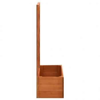 Garten-Spalier mit Blumenkasten Orange 50x25x90 cm Tannenholz 