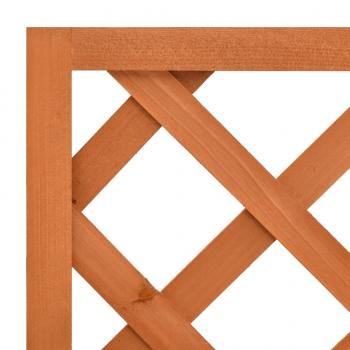Garten-Spalier mit Blumenkasten Orange 50x25x90 cm Tannenholz 