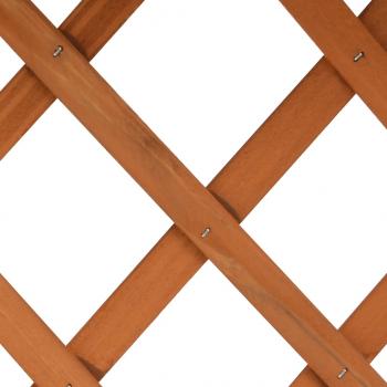 Garten-Spalier mit Blumenkasten Orange 45x30x74 cm Tannenholz 