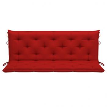 ARDEBO.de - Gartenbank-Auflagen 2 Stk. Rot 150x50x7 cm Oxford-Gewebe
