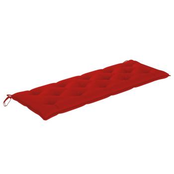 Gartenbank-Auflagen 2 Stk. Rot 150x50x7 cm Oxford-Gewebe