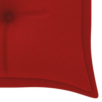 Gartenbank-Auflagen 2 Stk. Rot 150x50x7 cm Oxford-Gewebe