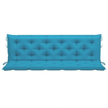 ARDEBO.de - Gartenbank-Auflagen 2 Stk. Hellblau 180x50x7 cm Oxford-Gewebe
