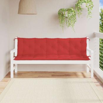Gartenbank-Auflage Rot 180x(50+50)x7 cm Oxford-Gewebe