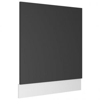 ARDEBO.de - Geschirrspülerblende Grau 59,5x3x67 cm Holzwerkstoff
