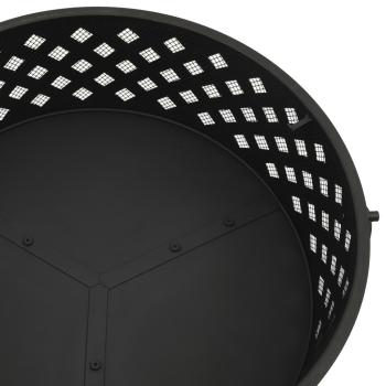 Feuerstelle mit Schürhaken 68 cm XXL Stahl