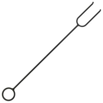 Feuerstelle mit Schürhaken 76 cm XXL Stahl