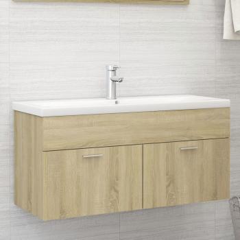 ARDEBO.de - Waschbeckenunterschrank Sonoma-Eiche 100x38,5x46cm