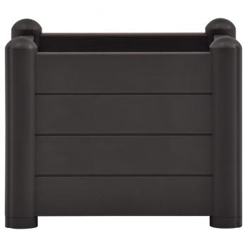 Garten-Hochbeet PP Anthrazit 43x43x35 cm