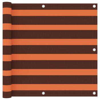 Balkon-Sichtschutz Orange und Braun 90x300 cm Oxford-Gewebe