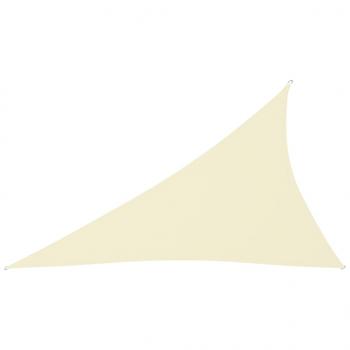 Sonnensegel Oxford-Gewebe Dreieckig 4x5x6,4 m Creme