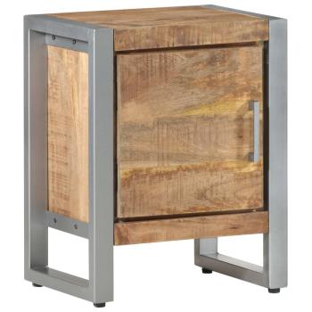 ARDEBO.de - Nachttisch 40x30x50 cm Raues Mangoholz