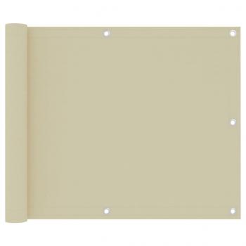 ARDEBO.de - Balkon-Sichtschutz Creme 75x500 cm Oxford-Gewebe