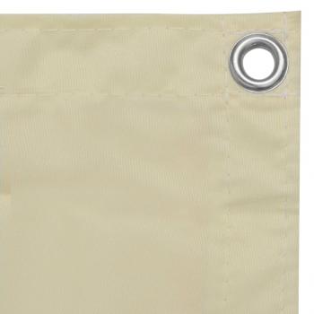 Balkon-Sichtschutz Creme 90x300 cm Oxford-Gewebe