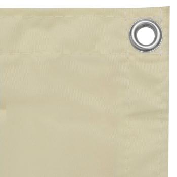 Balkon-Sichtschutz Creme 90x300 cm Oxford-Gewebe