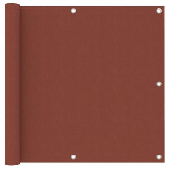 ARDEBO.de - Balkon-Sichtschutz Terrakotta-Rot 90x300 cm Oxford-Gewebe