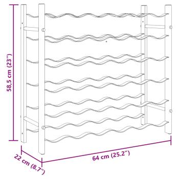 Weinregal für 36 Flaschen Schwarz Eisen