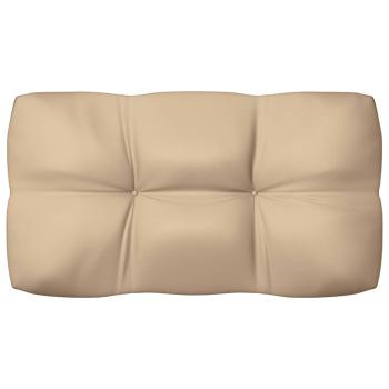 Palettenkissen 5-tlg. Beige Stoff