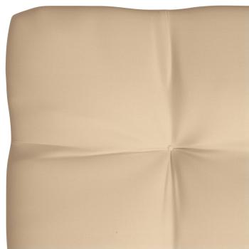 Palettenkissen 5-tlg. Beige Stoff