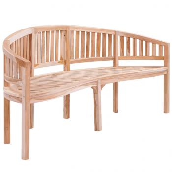 ARDEBO.de - Bananenbank 200 cm Massivholz Teak