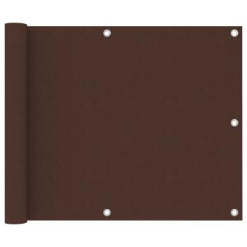 Balkon-Sichtschutz Braun 75x400 cm Oxford-Gewebe