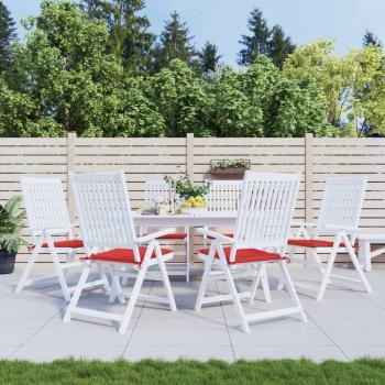 ARDEBO.de - Gartenstuhl-Kissen 6 Stk. Rot 50x50x3 cm Oxford-Gewebe
